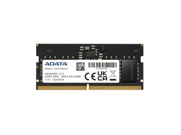 ADATA AD5S480016G-S, 16GB, 1x16GB, DDR5, 4800Mhz, 262-pinners SO-DIMM