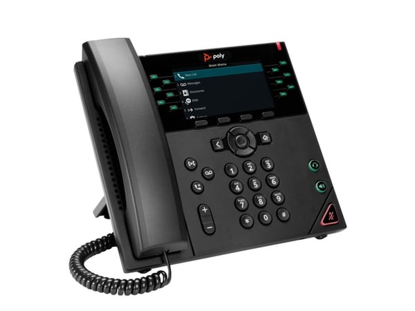 HP Poly VVX 450 - VoIP-telefon - treveis anropskapasitet - SIP, SRTP, SDP - 12 linjer - svart