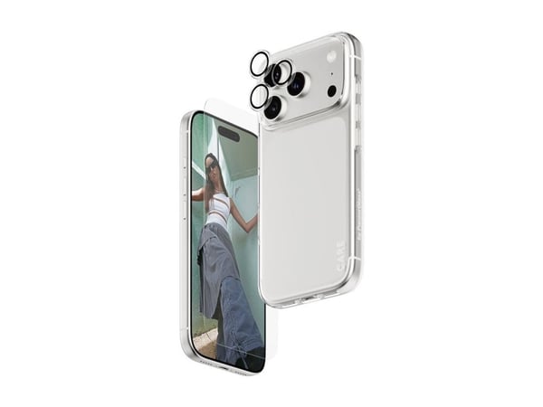 CARE by PanzerGlass - 3-in-1 Protection Combo Bundle - baksidedeksel for mobiltelefon - polykarbonat, termoplast-polyuretan (TPU) - blank - for App...