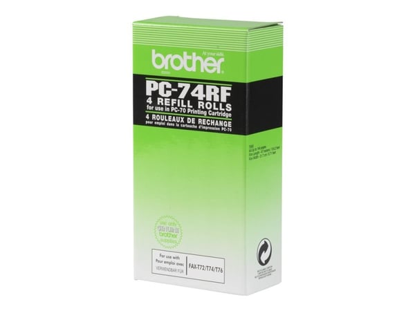 Brother PC74RF - Skriverbånd - for FAX-T104, T106, T74, T76, T78