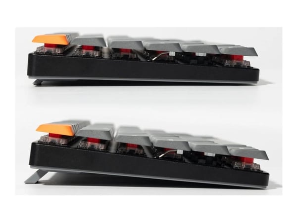 Keychron K5 MAX - Tastatur - QMK , custom, mechanical, ISO layout collection - 100% - bakgrunnsbelyst - trådløs - 2.4 GHz, Bluetooth 5.1, USB-C - Q...