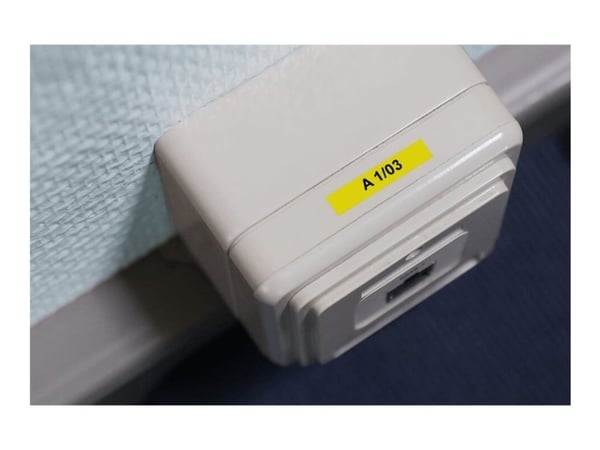 Brother TZe-611 - Svart på gult - Rull (0,6 cm) 1 kassett(er) laminert teip - for Brother PT-D210, D600, H110; P-Touch PT-1005, D200, D450, H105; P...