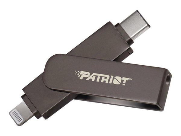 Patriot iLuxe - USB-flashstasjon - 512 GB - USB-C 3.2 Gen 1 / Lightning