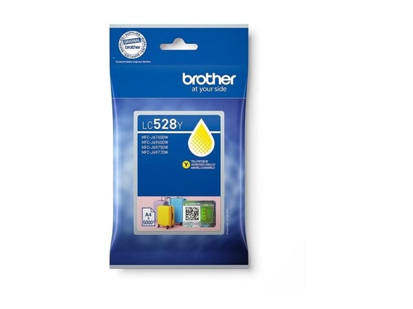 Brother LC528Y - Gul - original - pute pakke - blekkpatron - for Brother MFC-J6760DW, MFC-J6960DW, MFC-J6975DW, MFC-J6977DW