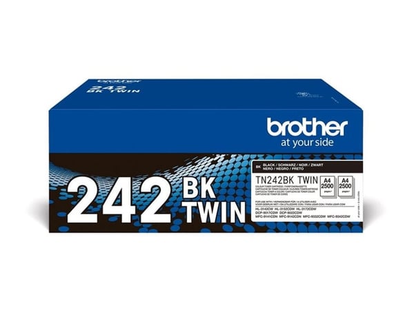 Brother TN-242BKTWIN, 2500 sivua, Musta, 2 kpl