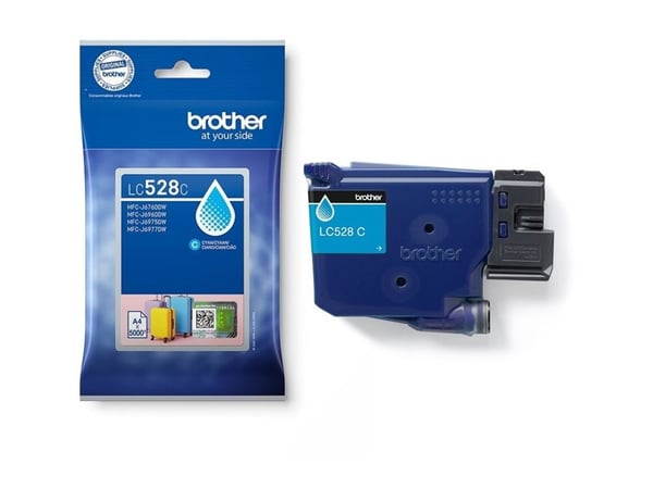 Brother LC528C - Cyan - original - pute pakke - blekkpatron - for Brother MFC-J6760DW, MFC-J6960DW, MFC-J6975DW, MFC-J6977DW