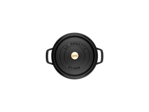 STAUB valurautainen pyöreä kattila 5,2 ltr musta universaali