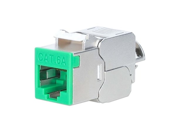 Intellinet 766623791335, Flat, Grønn, RJ-45, IDC, Hunkjønn, Gull