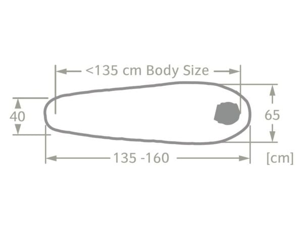 VAUDE Alpli Adjust 400 II, 650 mm, 1600 mm, 135 cm, 890 g, 220 mm, 43 cm
