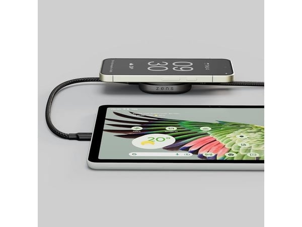 ZENS Pro 2 - Trådløs ladematte - 140 watt - 2 utgangskontakter (magnetisk, USB-C) - MFI-sertifisert