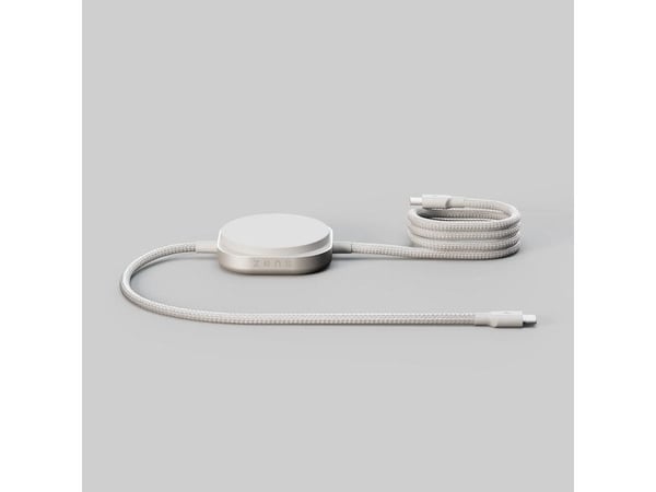 ZENS Pro 2 - USB-kabel - USB-C (hann) til trådløs lading (Qi2) magnetisk - 1.5 m - wireless power (15W), 2-i-1 - hvit