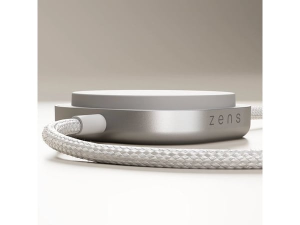 ZENS Pro 2 - USB-kabel - USB-C (hann) til trådløs lading (Qi2) magnetisk - 1.5 m - wireless power (15W), 2-i-1 - hvit