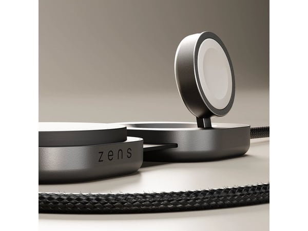 ZENS Pro 3 - Trådløs ladematte - 140 watt - 3 utgangskontakter (USB-C, magnetisk) - MFI-sertifisert