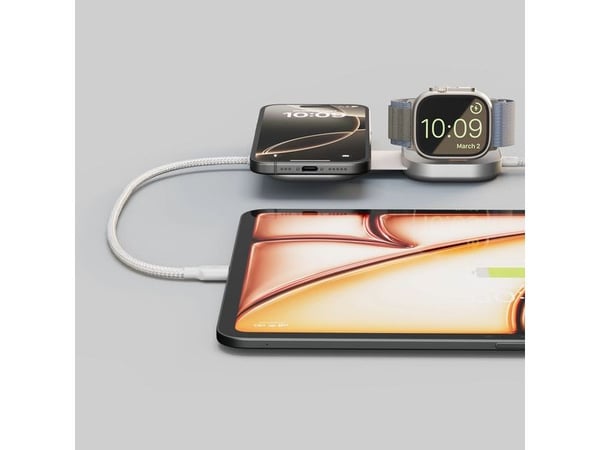 ZENS USB C-C Pro 3, USB C, USB C, Valkoinen
