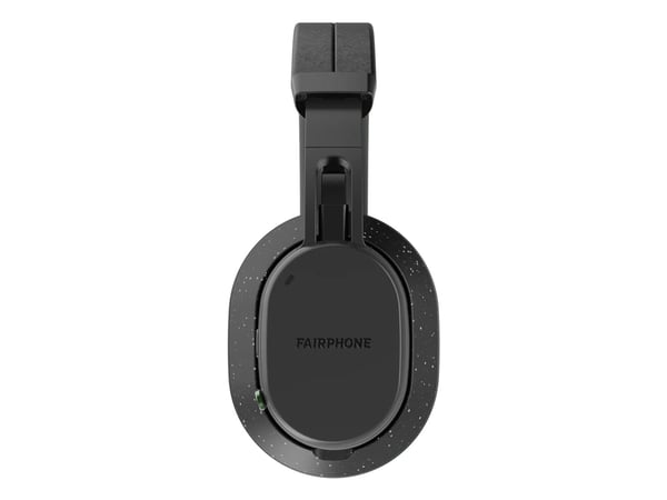 Fairphone FAIRBUDS XL - Hodetelefoner med mikrofon - full størrelse - Bluetooth - trådløs, kablet - aktiv støydemping - USB-C - horizon svart