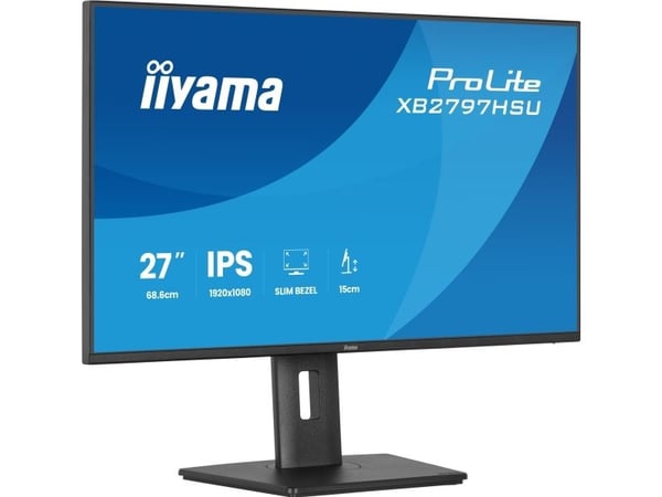 iiyama ProLite XB2797HSU-B1, 68,6 cm (27"), 1920 x 1080 pikseliä, Full HD, 4 ms, musta