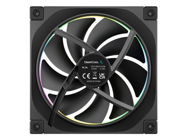 DeepCool FL14, tuuletin, 14 cm, 500 rpm, 1700 rpm, Sort