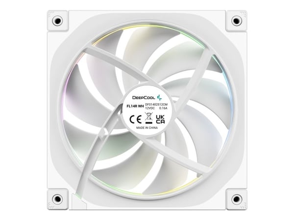 DeepCool FL14R, Tuuletin, 14 cm, 500 RPM, 1700 RPM, Valkoinen