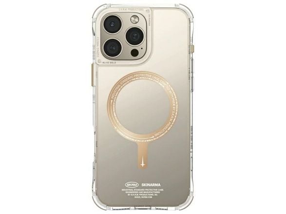 Skinarma Saido Apple iPhone 16 Pro Max 6.9" Magnetic Charging deklas telefonui šampano spalvos