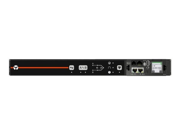Geist Rack Transfer Switch Monitored Unit Level AU05M1R0-11PS63-3PS6PS6B411-D - Strømfordelerenhet (kan monteres i rack) - AC 200-240 V - 7.3 kW - ...