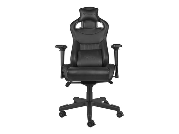 Genesis Nitro 950 - Stol - ergonomisk - liggestol - armlener - T-formet - tipping - roterende - kunstlær - svart
