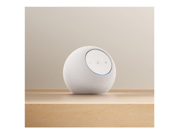 Amazon Echo Dot Max - Smarthögtalare - Wi-Fi 6, Bluetooth - Appkontrollerad - 2-vägs - vit