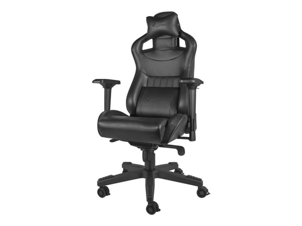 Genesis Nitro 950 - Stol - ergonomisk - liggestol - armlener - T-formet - tipping - roterende - kunstlær - svart