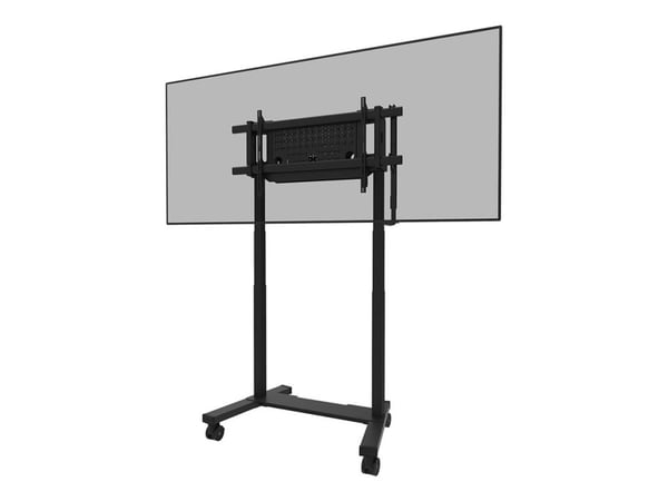 Neomounts - Vagn - motoriserad - för platt panel - fast - låsbar - stål - svart - skärmstorlek: 75"-115"