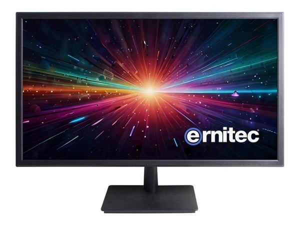 Ernitec - LED-skärm - 22" - 1920 x 1080 Full HD (1080p) - 250 cd/m² - 10000:1 - 5 ms - 2 x HDMI, VGA - högtalare - svart