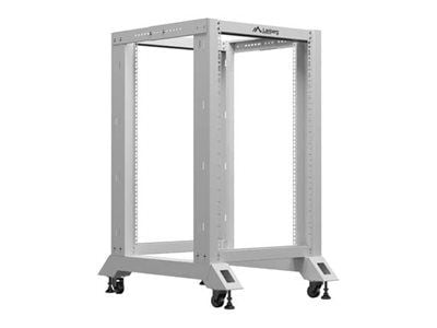 Lanberg - Rack öppen ram - 600 x 800 mm (BxD) - grå, RAL7035 - 18U - 19"