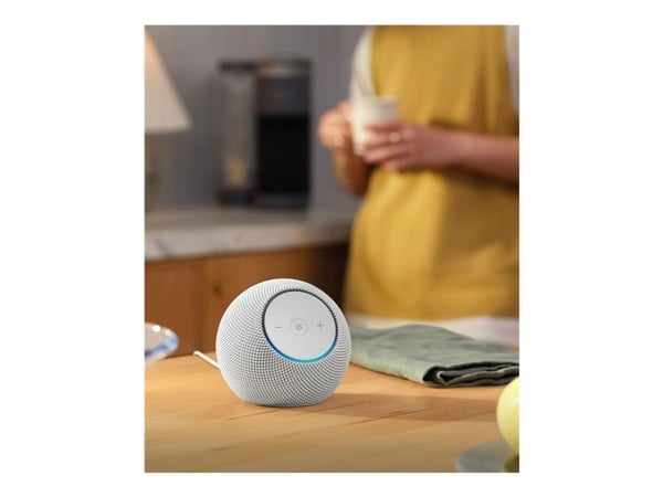 Amazon Echo Dot Max - Smarthögtalare - Wi-Fi 6, Bluetooth - Appkontrollerad - 2-vägs - vit