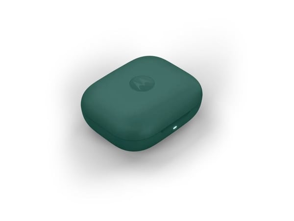 Motorola moto buds bass - True wireless-hodetelefoner med mikrofon - i øret - Bluetooth - aktiv støydemping - pantone posy grønn