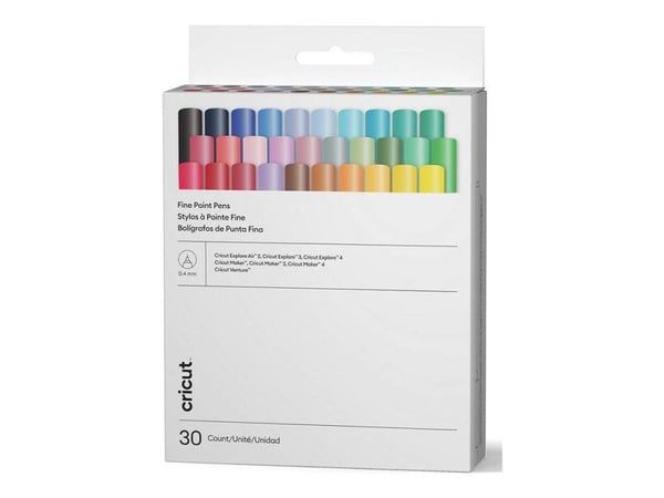 Cricut Ultimate - Fineliner - blandade färger - vattenbaserat bläck - 0.4 mm - fin (paket om 30)