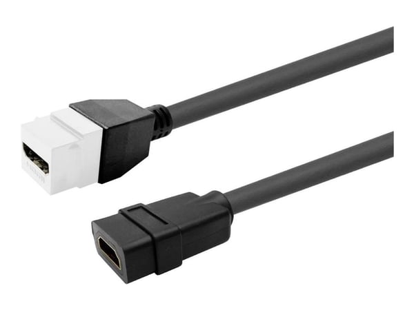 VivoLink Pro - High Speed - HDMI-kabel med Ethernet - HDMI hunn rett til HDMI hunn rett - 20 cm - trippel beskyttelse - svart - 2160p-støtte, HDR-s...