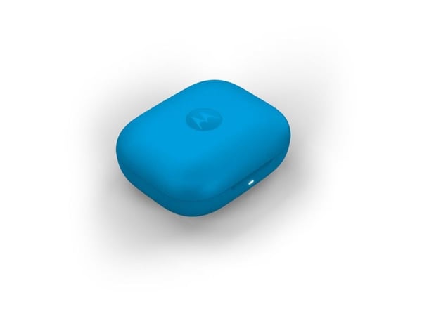 Motorola moto buds bass - True wireless-hodetelefoner med mikrofon - i øret - Bluetooth - aktiv støydemping - pantone blå juvel