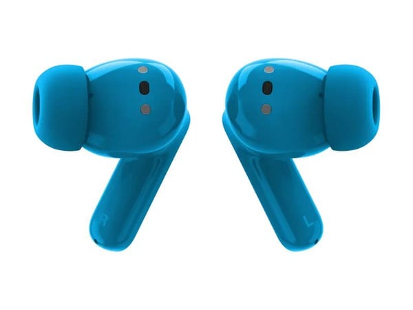 Motorola moto buds bass - True wireless-hodetelefoner med mikrofon - i øret - Bluetooth - aktiv støydemping - pantone blå juvel