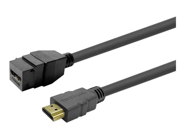 VivoLink Pro - Premium High Speed - HDMI-forlengelseskabel - HDMI hann til HDMI hunn nøkkelsky - 5 m - svart - 4K 60Hz støtte