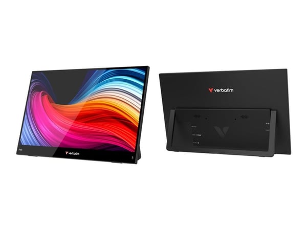 Verbatim - Light Series - LCD-skärm - 14" - bärbar - pekskärm - 1920 x 1080 Full HD (1080p) @ 60 Hz - IPS - 250 cd/m² - 1000:1 - 10 ms - HDMI, USB-...