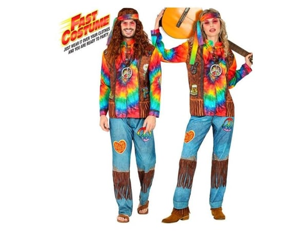 Hippiekostyme (60/70-tallet) for voksne
