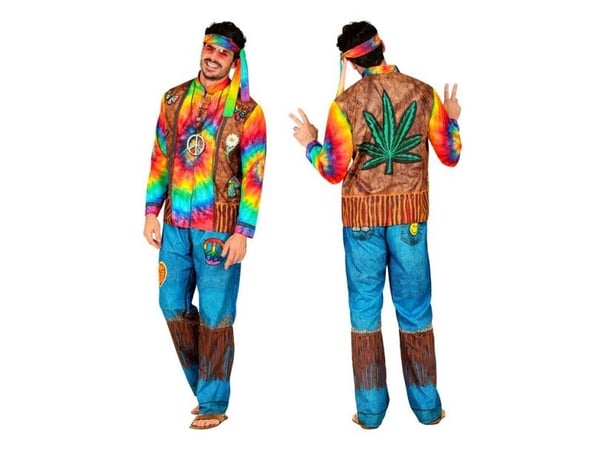 Hippiekostyme (60/70-tallet) for voksne