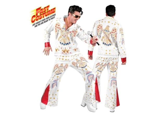 Valkoinen Elvis Presley -puku