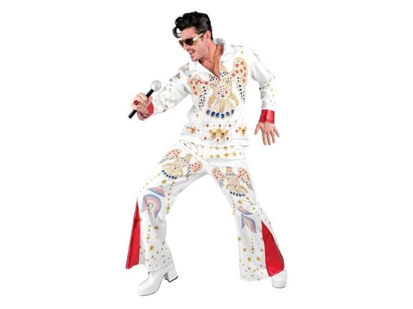 Valkoinen Elvis Presley -puku