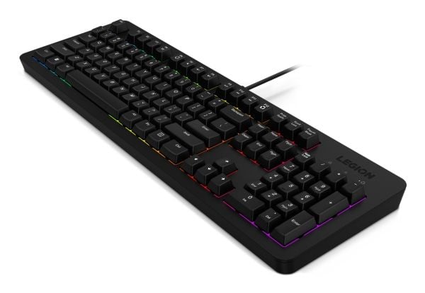 Lenovo Legion K310 RGB - Tastatur - gaming - full size - bakgrunnsbelyst - USB - QWERTY - amerikansk engelsk - svart - løsvekt