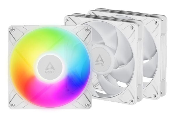 ARCTIC P14 Pro A-RGB - Kabinettvifte - med kabelspliter - 140 mm - hvit (en pakke 3)