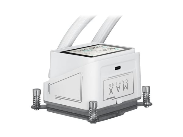 ASUS MAX Gaming LC 360 ARGB LCD - White Edition - væskekjølesystem for prosessor - Radiatorstørrelse: 360 mm - (for: AM4, AM5, LGA1851, LGA1700) - ...