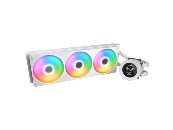 COUGAR CGR-PSDVARGB-W-360, Allt-i-ett vätskekylare, 12 cm, 700 RPM, 2500 RPM, Vit