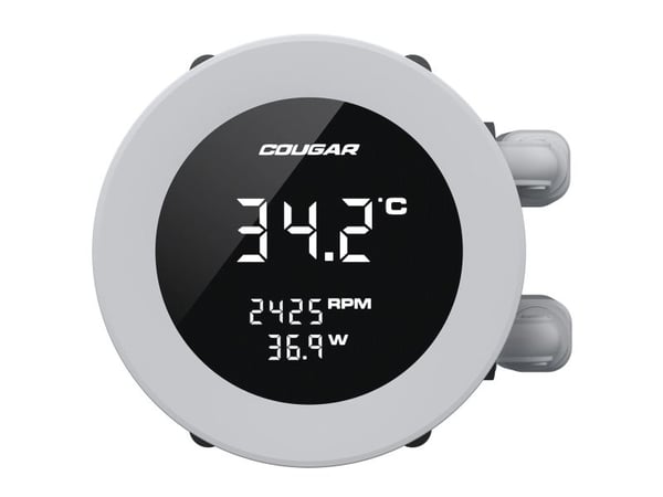 COUGAR CGR-PSDVARGB-W-360, Allt-i-ett vätskekylare, 12 cm, 700 RPM, 2500 RPM, Vit