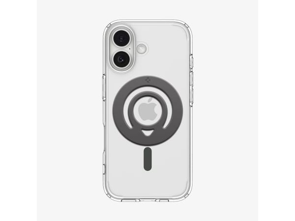 Spigen OM105, Magneettirengas, Harmaa, Polykarbonaatti (PC), Universaali, Apple, Google, Samsung, 1 kpl