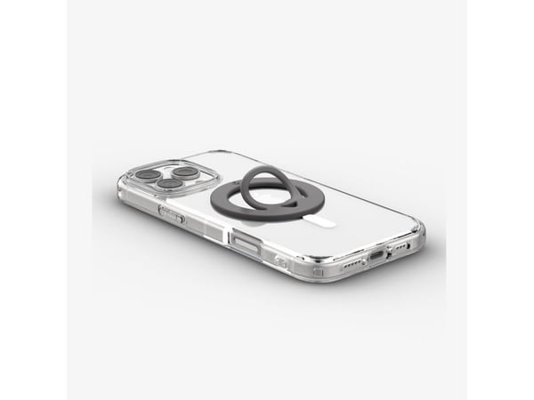 Spigen OM105, Magneettirengas, Harmaa, Polykarbonaatti (PC), Universaali, Apple, Google, Samsung, 1 kpl