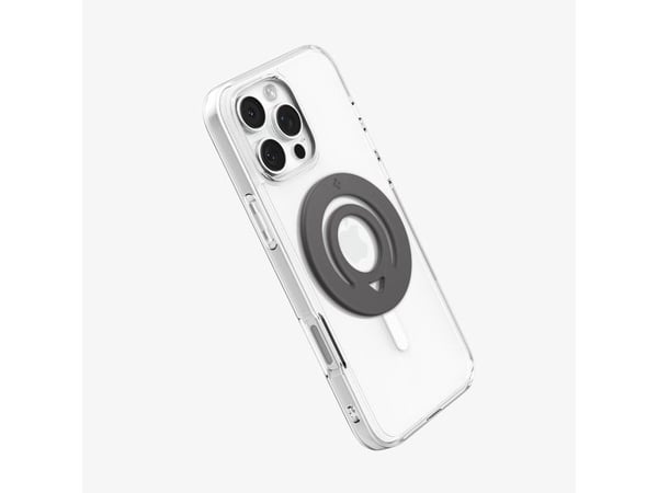 Spigen OM105, Magneettirengas, Harmaa, Polykarbonaatti (PC), Universaali, Apple, Google, Samsung, 1 kpl